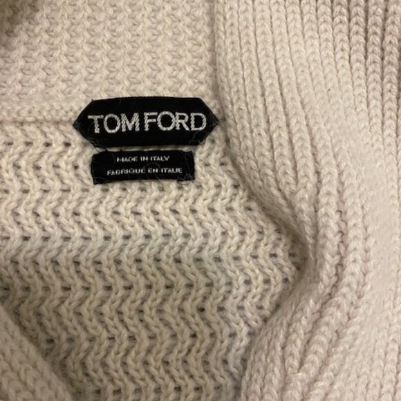 Tom Ford Ombre Wool Mohair And Silk Blend Dip-Dye Cardigan Size L - Picture 5 of 12